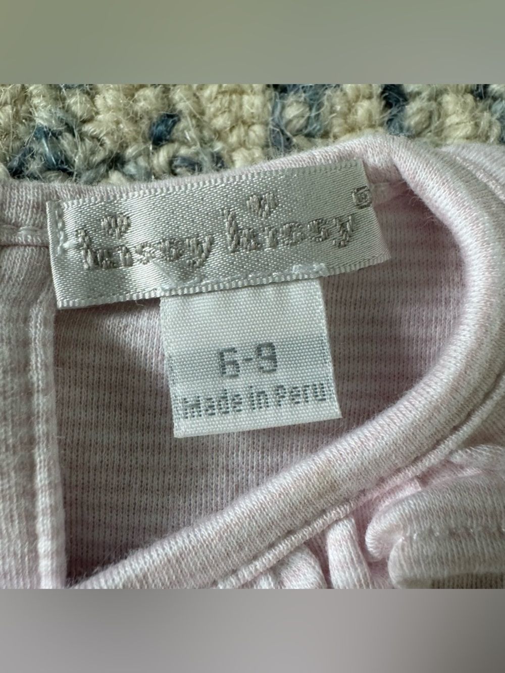 Kissy Kissy Puppy Pink Embroidered Footie - Size 6-9 Months — image 3 of 4